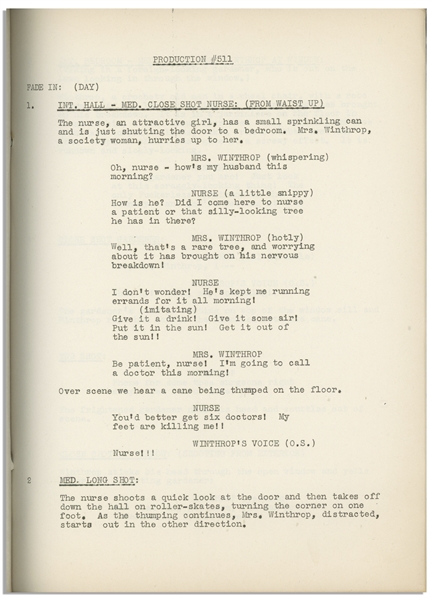 Moe Howard's 34pp. Script Dated May 1941 for The Three Stooges Film ''Some More of Samoa'' -- Archival Repair to Cover, Overall Very Good Condition